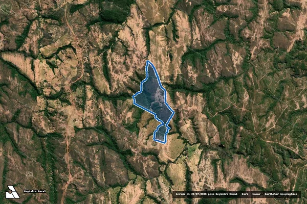 Imagem de satélite de Fazenda Águas Claras - Parcela 1 em Tiros - MG