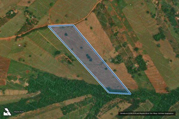 Imagem de satélite de LOTE RURAL Nº 361 - Parte 1 em São Jorge do Patrocínio - PR