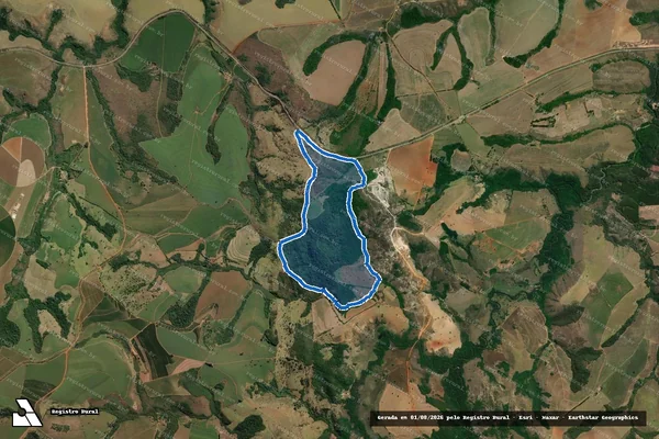 Imagem de satélite de FAZENDA SÃO MATEUS - L. DEN. SÃO MATEUSINHO - Única em Ibiá - MG