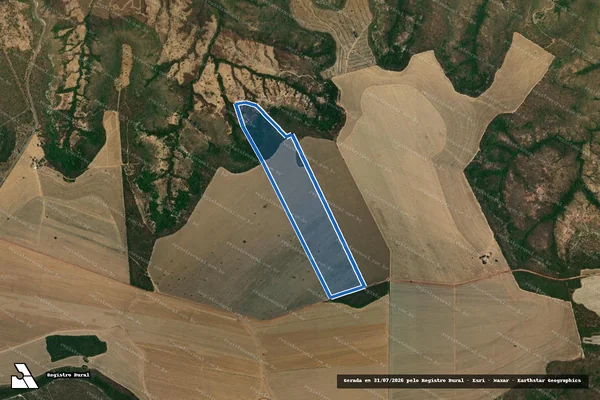 Imagem de satélite de FAZENDA PÉ DA SERRA - Gleba 04 em Buritis - MG
