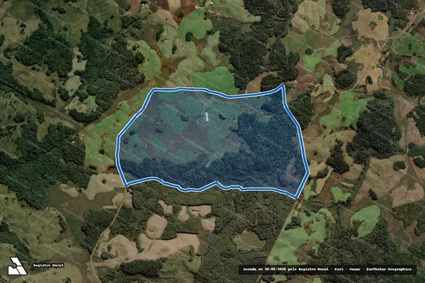 Imagem de satélite de Fazenda Capão Alto - Perímetro Geral em Calmon - SC