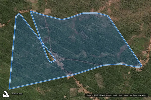Imagem de satélite de Taboleiro / Parte 1 em Aldeias Altas - MA
