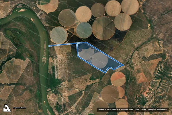 Imagem de satélite de FAZENDA SÃO BENTO - Faz. São Bento em Ibiaí - MG