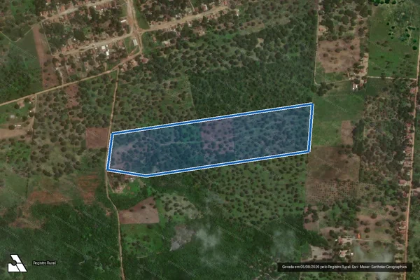 Imagem de satélite de PROJETO DE ASSENTAMENTO JOSÉ COELHO DA SILVA - LOTE 04 - Parte 1 em Macaíba - RN