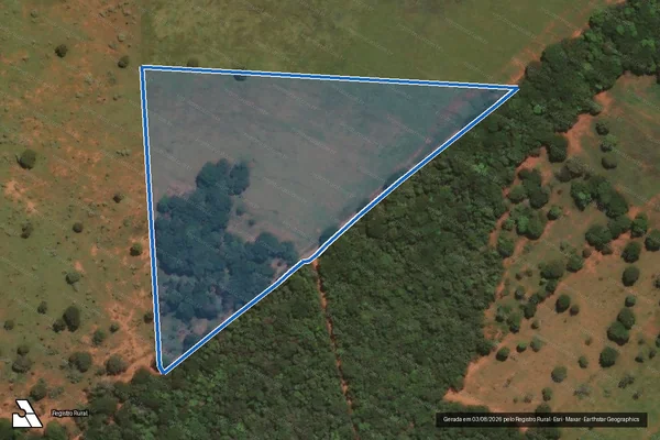 Imagem de satélite de FAZENDA  RIBEIRÃO - PARTE 02 em Santo Antônio do Monte - MG