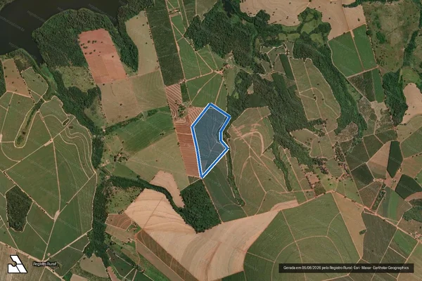 Imagem de satélite de Fazenda Paraiso - PARCELA 1 em Irapuã - SP