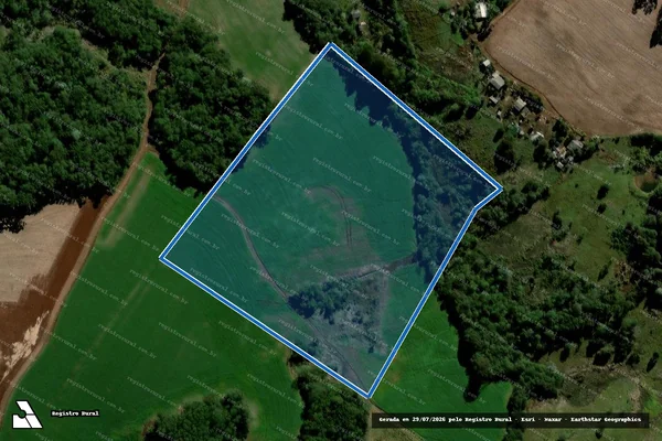 Imagem de satélite de lote nº 15, da Gleba nº 05, Colônia "K" - Miguel em Chopinzinho - PR
