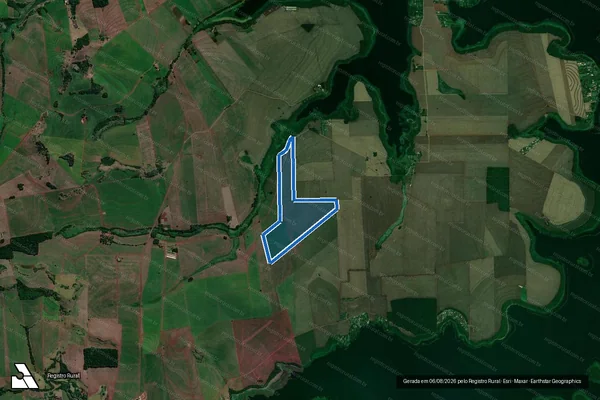 Imagem de satélite de Fazenda Santa Maria - PARCELA 02 em Primeiro de Maio - PR