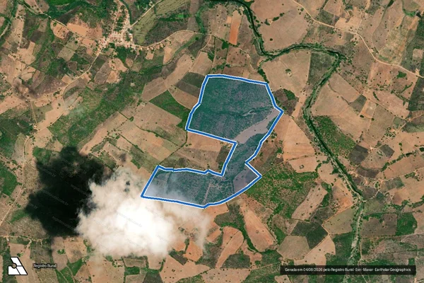 Imagem de satélite de Fazenda Belo Monte - Parcela 1 em Gararu - SE