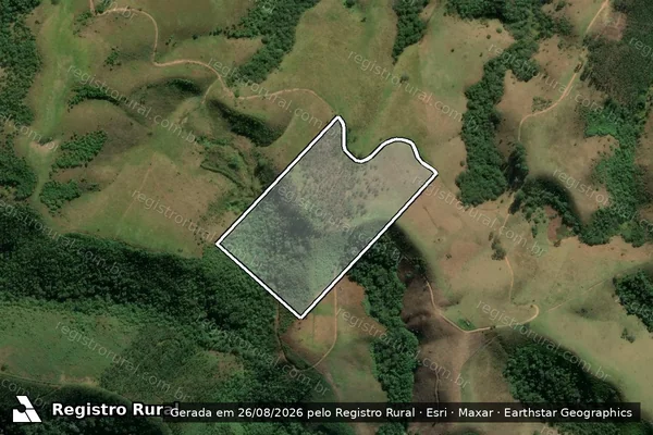 Imagem de satélite de GLEBA 01 - Parte 001 em Igaratá - SP