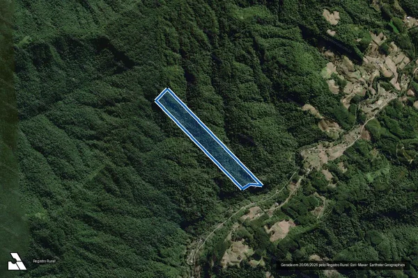 Imagem de satélite de Mat. 4885 - Parcela 01 em José Boiteux - SC