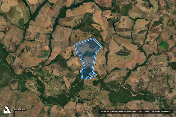 Imagem de satélite de FAZENDA TALISMÃ-II em Itapirapuã - GO