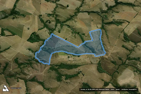 Imagem de satélite de FAZENDA SERRA - em Araxá - MG