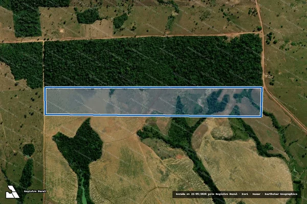 Imagem de satélite de LOTE RURAL 59, GLEBA 04 (D?JARU UARU), P.F. JARU OURO PRETO - SITIO FLORIANOPOLIS em Alvorada D'Oeste - RO