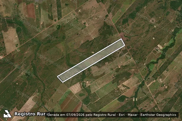 Imagem de satélite de P.A. FORQUILHA DO RIO MANSO – LOTE 217 / 001