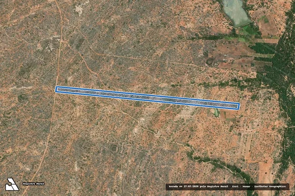 Imagem de satélite de FAZENDA POÇO DO BOI - Sítio Poço do Boi (Parcela 19) em Itacuruba - PE