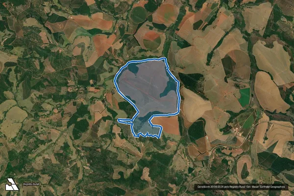 Imagem de satélite de Fazenda da Pedra Grande - Gleba 01 em Campestre - MG