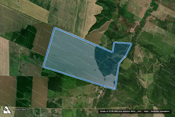Imagem de satélite de FAZENDA ALTO DA COLINA - Parte 1 em Rondon do Pará - PA