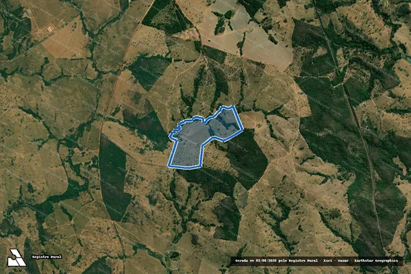 Imagem de satélite de Fazenda Atoleiro e Pirapitinga dos Vales - PARCELA 03 em Cumari - GO