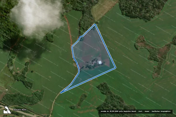 Imagem de satélite de FAZENDA DO AGUDO  - TESTAMENTO em Zortéa - SC