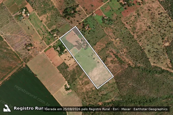 Imagem de satélite de LOTE 48 DO PROJETO DE ASSENTAMENTO ÁGUA QUENTE - LOTE 48 DO PA ÁGUA QUENTE em Padre Bernardo - GO