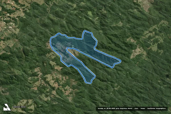 Imagem de satélite de Fazenda Museros em Capão Bonito - SP