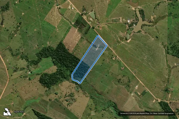 Imagem de satélite de Lote 167/AB da Secção B da Gleba Pyrineos - Parcela 1 em Ji-Paraná - RO