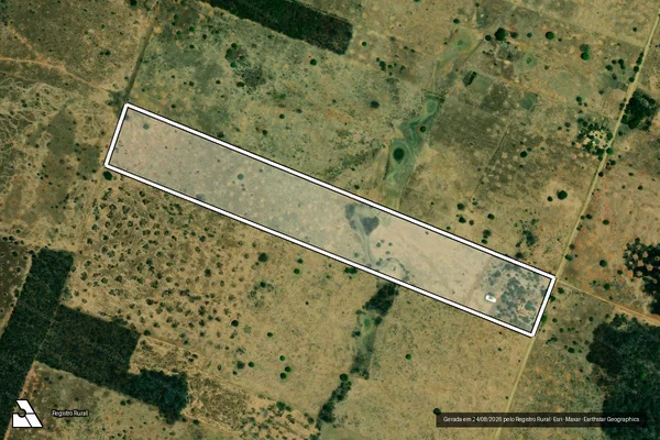 Imagem de satélite de FAZENDA NOVA - Parte 1 em São Félix do Coribe - BA
