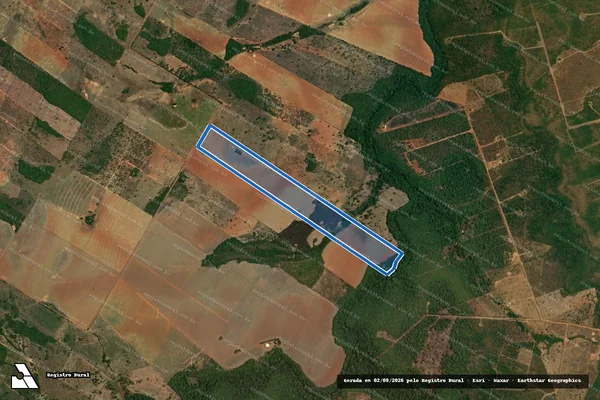 Imagem de satélite de Lote ? 21 Projeto de Assentamento Jandira - Lote ? 21 Projeto de Assentamento Jandira em Água Boa - MT