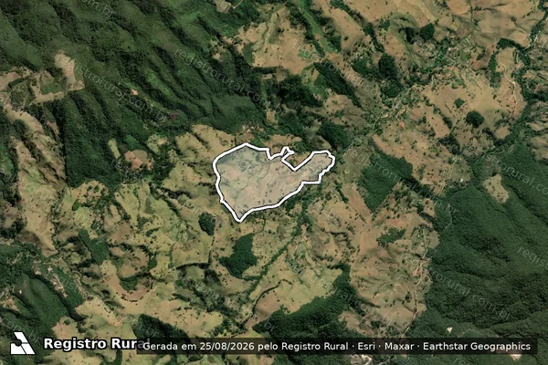 Imagem de satélite de Parte de Terras - Parte de Terras em Piranguçu - MG