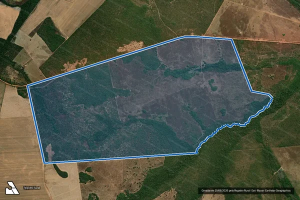 Imagem de satélite de Fazenda Andorinha em São Félix do Araguaia - MT