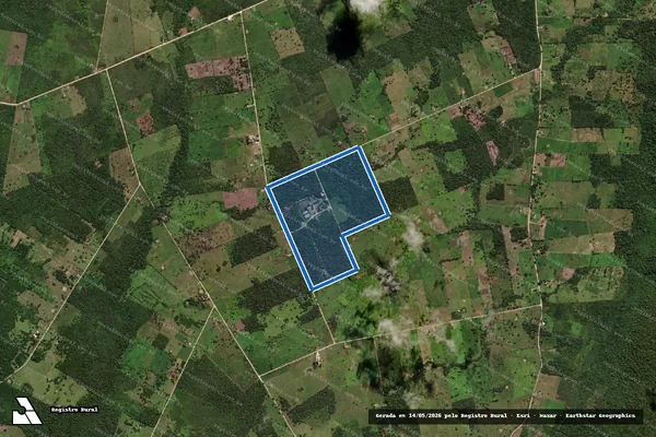 Imagem de satélite de Projeto de Assentamento Taquaral - Agrovila 02 em Corumbá - MS