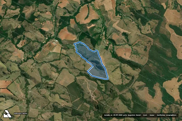 Imagem de satélite de Fazenda São Sebastião - ANDRE em Baependi - MG