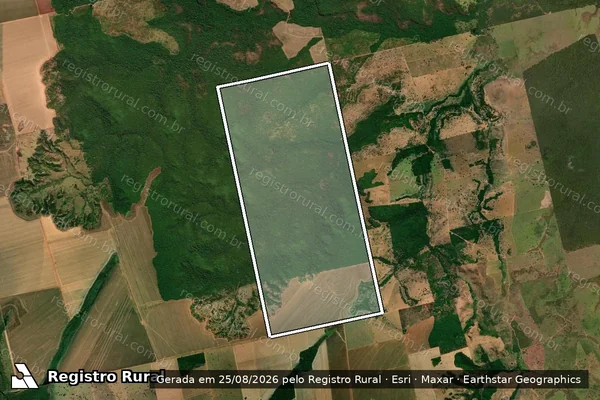 Imagem de satélite de Fazenda Raça - Parte 1 em Canabrava do Norte - MT