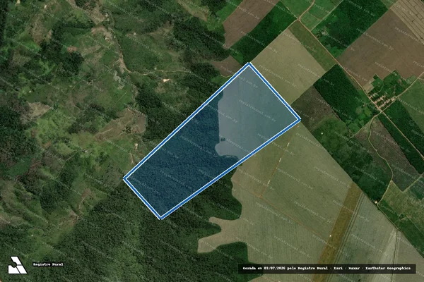 Imagem de satélite de FAZENDA CAJAZEIRA - PARTE 1 em Itinga do Maranhão - MA