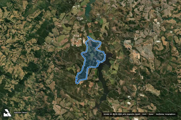 Imagem de satélite de Fazenda Amoras Três Barras - Fazenda Amoras - Gleba 2 em Poços de Caldas - MG