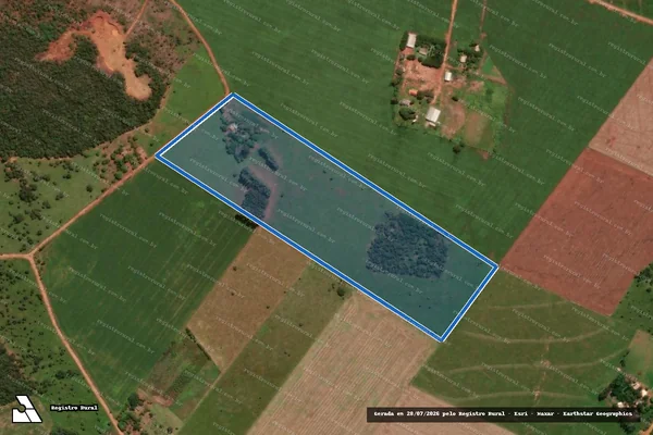 Imagem de satélite de PROJETO DE ASSENTAMENTO ITAQUI - Lote 069 em São Gabriel do Oeste - MS