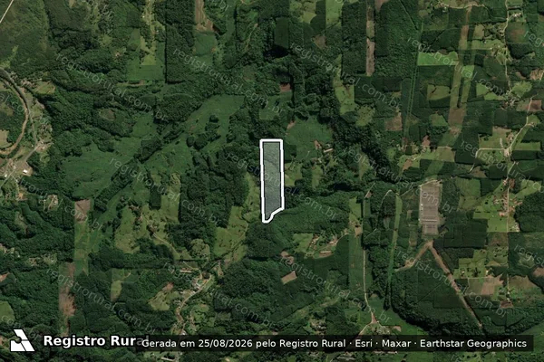Imagem de satélite de SITIO NONA NEFA - SITIO NONA NEFA em Siderópolis - SC