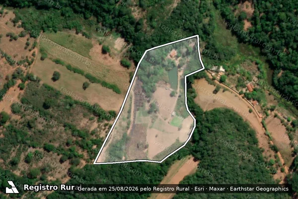 Imagem de satélite de Fazenda São Bento  - Parte 1 em Sabinópolis - MG