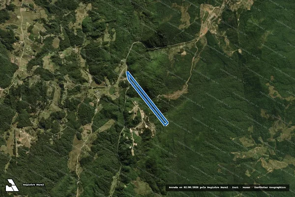 Imagem de satélite de FAZENDA MATRICULA ? 31.118 - Parte 12 em Rancho Queimado - SC
