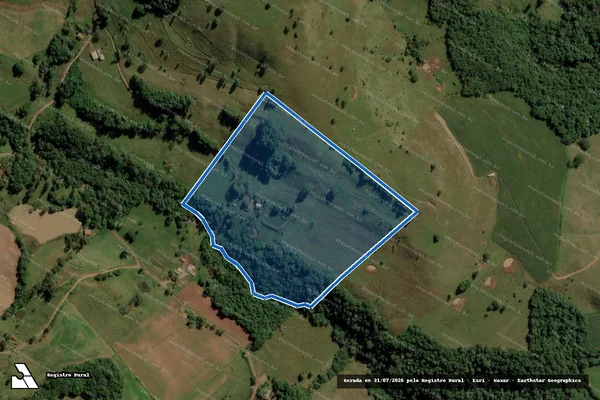 Imagem de satélite de Parte do Lote Rural 195 - Parcela 1 em Anchieta - SC