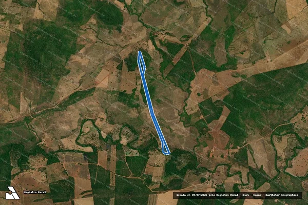 Imagem de satélite de FAZENDA CRUVUADA - VI em Nova Colinas - MA