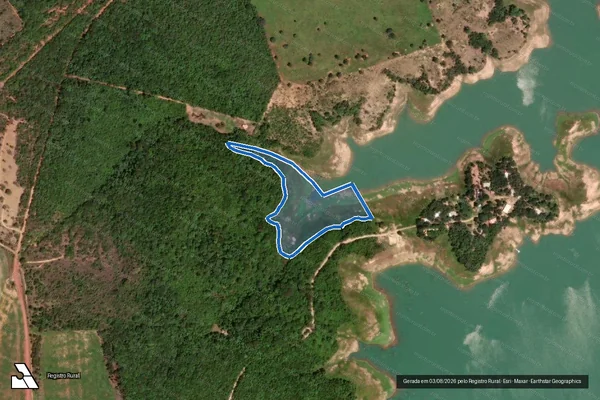 Imagem de satélite de UHE QUEIMADO ? 09D - Parte 1 em Cristalina - GO