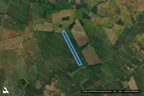 Imagem de satélite de FAZENDA CRUZEIRO - MATRICULA 13129 em Iguaraçu - PR