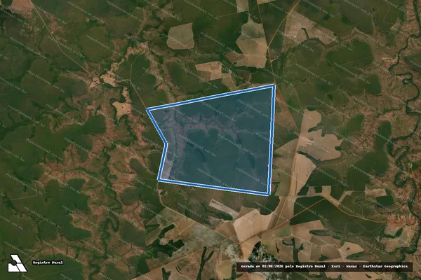 Imagem de satélite de FAZENDA GUARATÃ em Paranatinga - MT