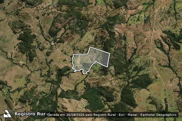 Imagem de satélite de Fazenda Córrego do Cedro e Pedra Preta - Parte 1 em Itapuranga - GO