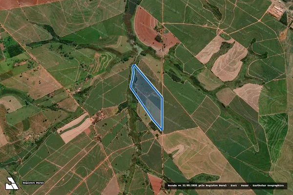 Imagem de satélite de Fazenda Bandeirantes - Parte 1 em Promissão - SP
