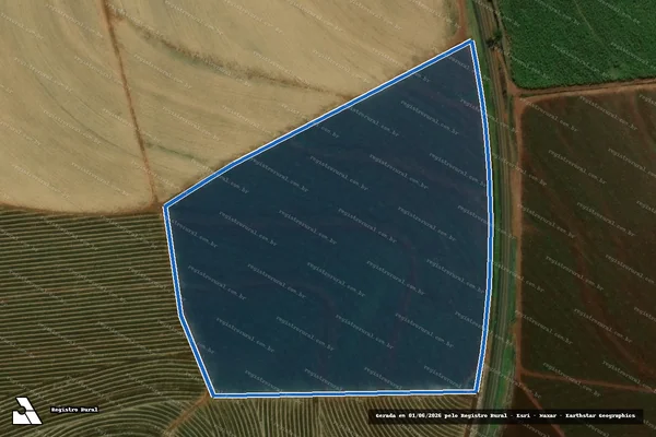 Imagem de satélite de SITIO VISTA LONGE - Parte 1 em Bariri - SP