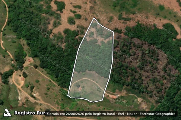Imagem de satélite de Sítio Córrego do Banco - Parte 01 em Catuji - MG