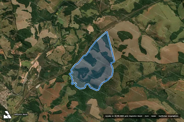 Imagem de satélite de Fazenda Santo Estevão - Parte 2 em Entre Rios de Minas - MG